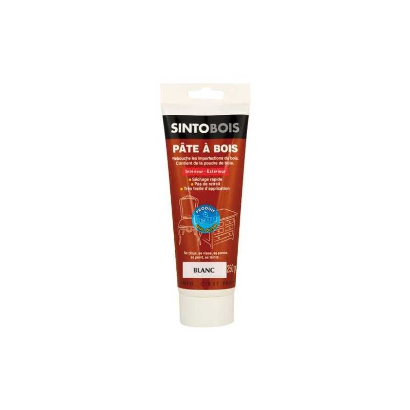 Pâte à bois Sintobois 250g blanc formule à l'eau sans retrait