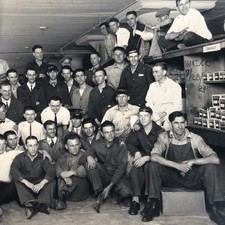 Antique Group Photo Men Workers Western Auto Supply L.a. Packing Shipping 1924