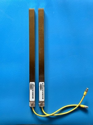Banner MICRO-SCREEN ESD Safety Light Curtain Pair USE2012NP2 USR2012NP2 20  32mm