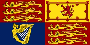 Royal Standard UK United Kingdom Flag Self Adhesive Vinyl Sticker