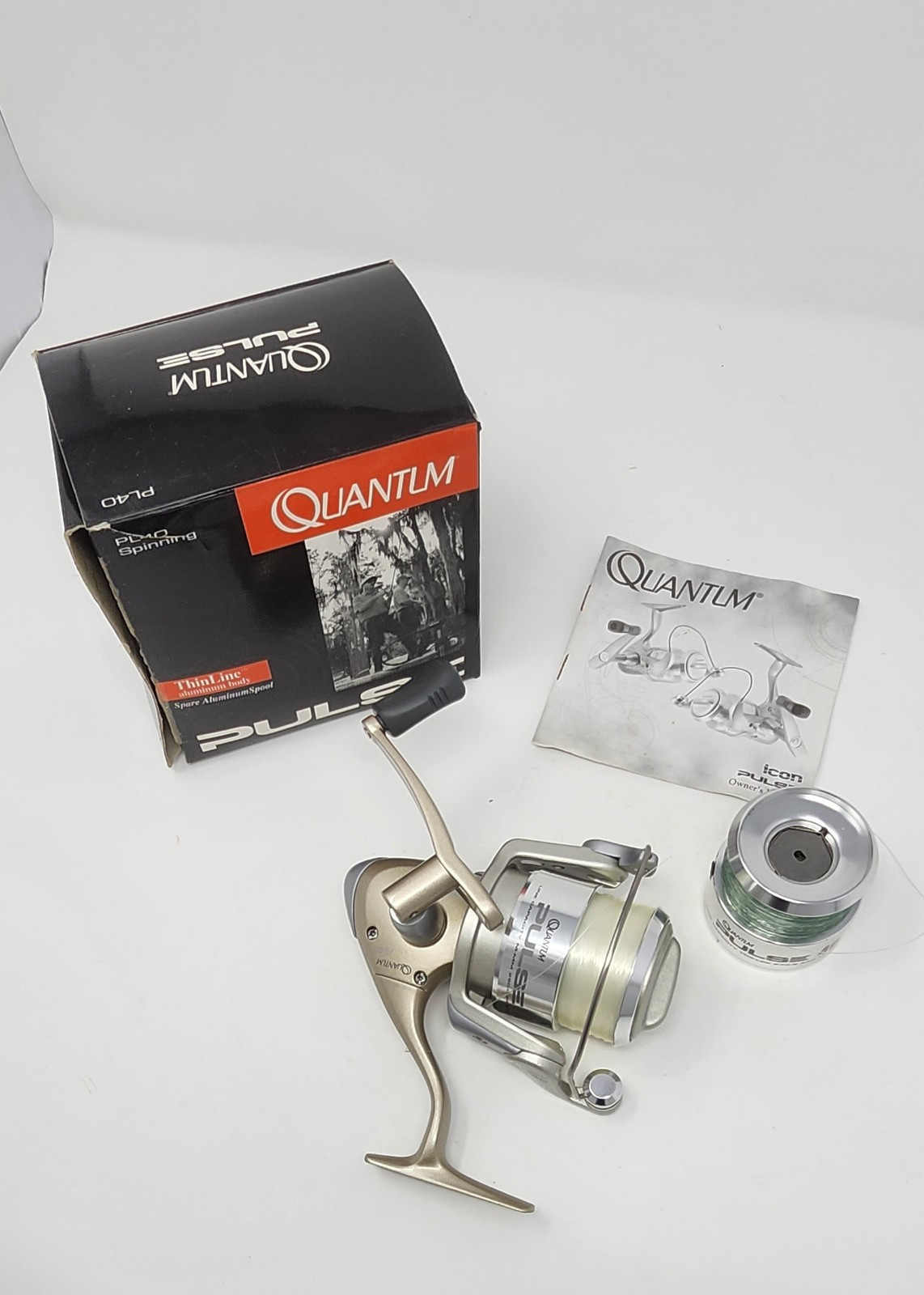 Quantum PULSE Spinning Reel PL40 Thin Line Aluminum Body 5 B