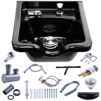 Beauty Salon Barber Shop Hair Equipment Shampoo Bowl Deep ABS Bowl Backwash Sink