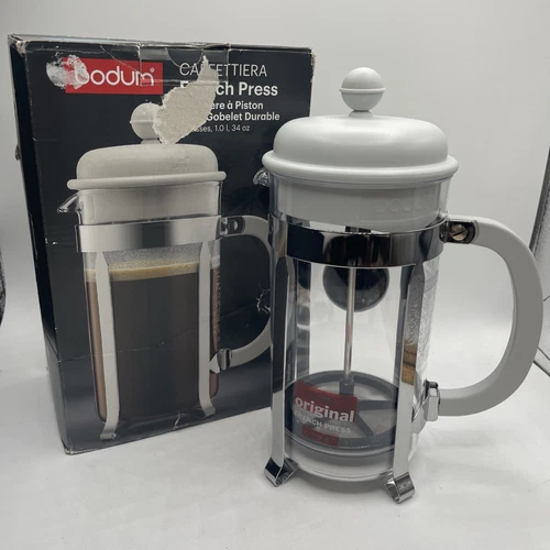 Bodum Eileen 8 Cup French Press Coffee Maker - Chrome New Damaged Box