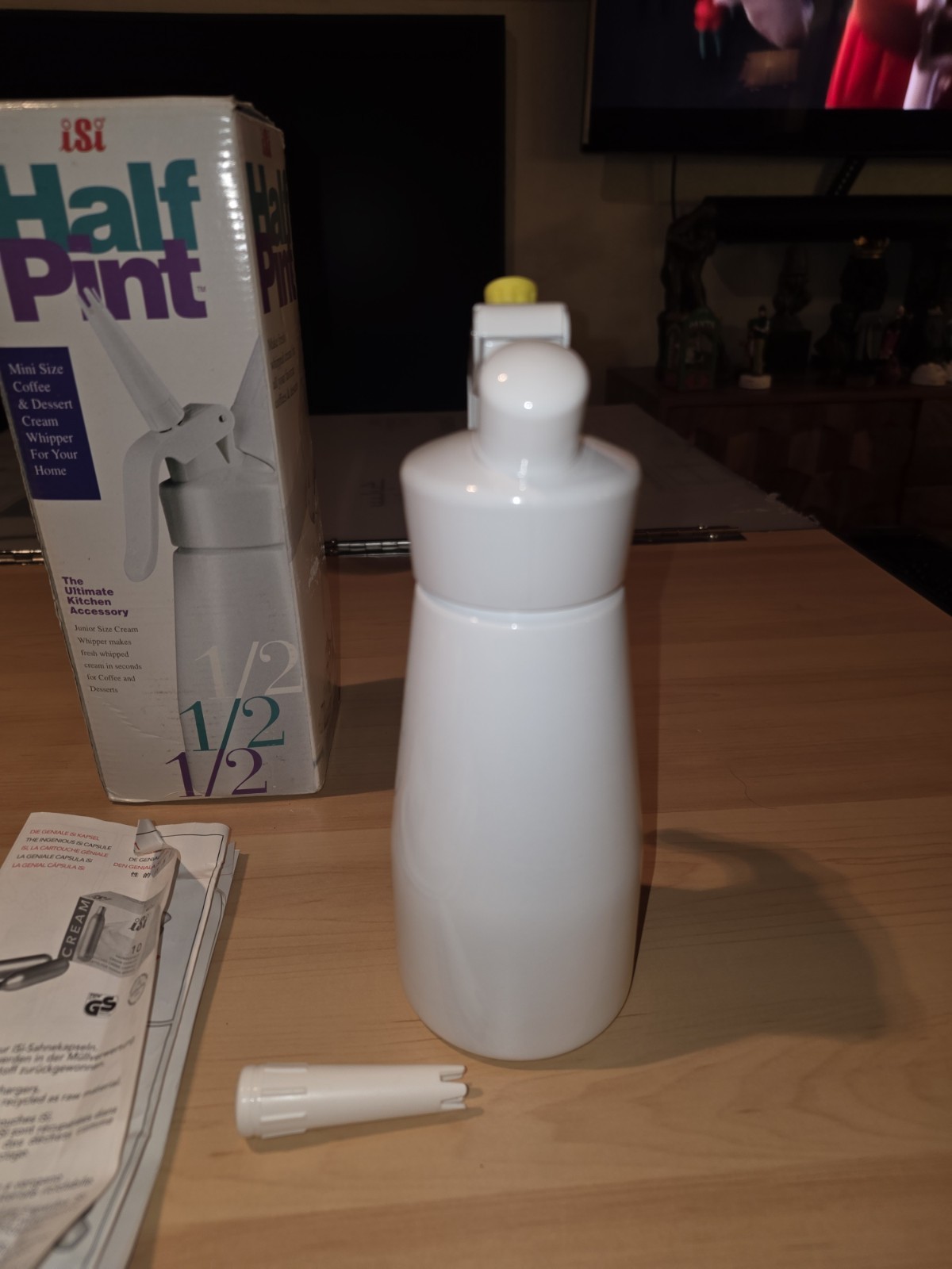 ISI Mini Easy Whip Cream Whipped Cream Maker Half Pint Dispenser