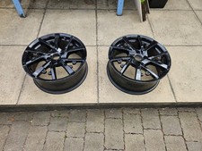 Peugeot 208 e-208 17" Bronx Alloy Wheel Rim Gloss Black OEM 98251650ZF x2 Used