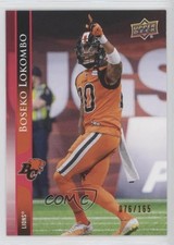 2021 Upper Deck CFL Red 76/165 Boseko Lokombo Bo Lokombo #177 0a7