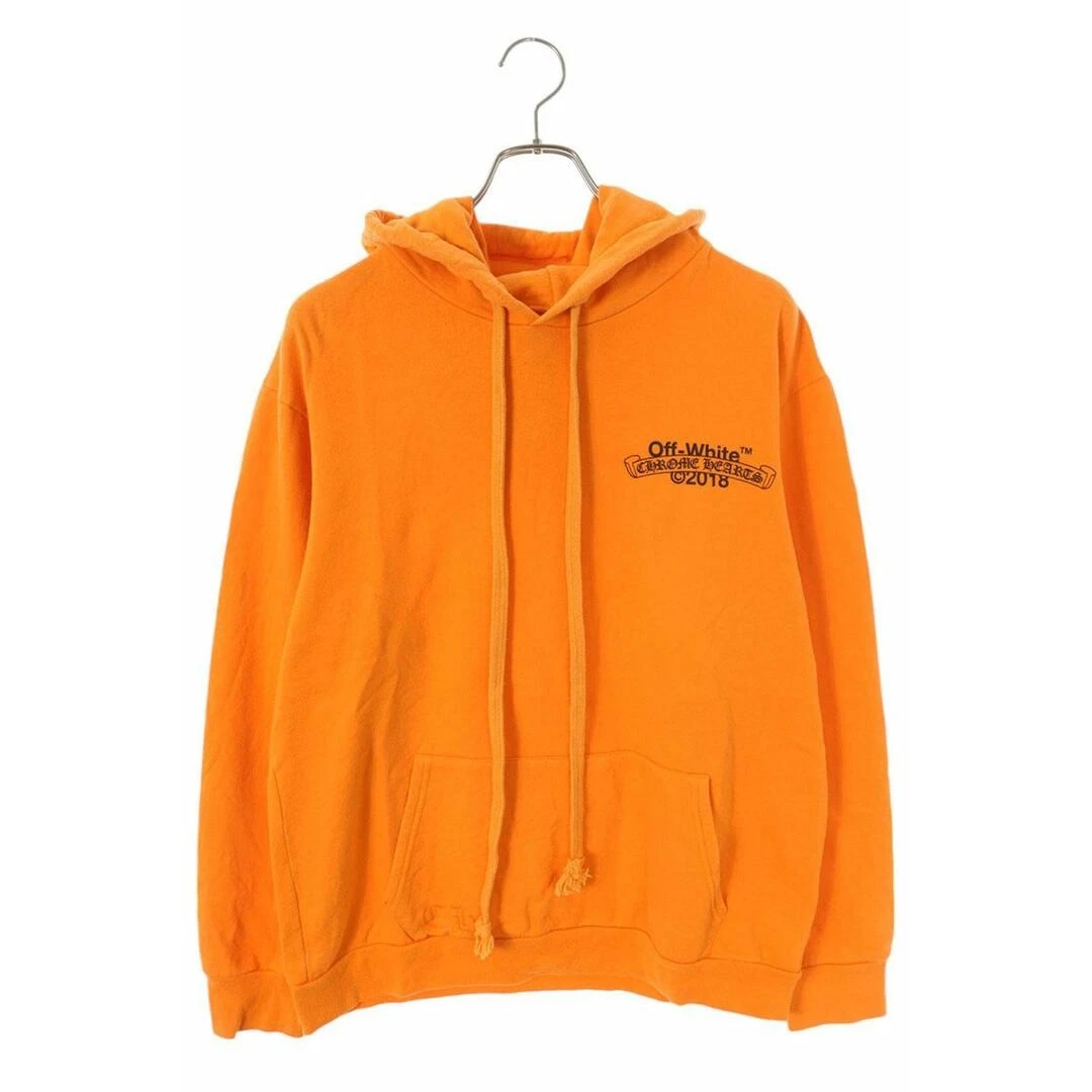 Maglione Chrome Hearts x Off white HD PLVR V OFF bianco logo stampa posteriore usat