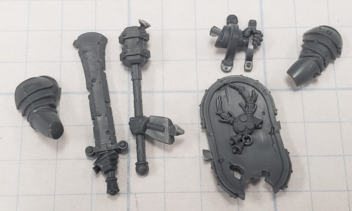 Warhammer Maggotkin of Nurgle Bits Rotsword Ruined Mace Chopper Shield #91