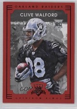 2015 Panini Gridiron Kings Rookies Red Frame Clive Walford #150 6w6