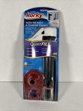 Korky QuietFILL Fill Valve and Standard 2-Inch Rubber Toilet Flapper Kit 818BP 