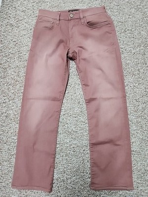 34 Heritage Courage Mens Mid-Rise Straight Leg Pants Dusty Rose Mauve 32x29