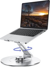 High-End Laptop Stand for Desk with 360 Rotating Base, Ergonomic Protable Lap...