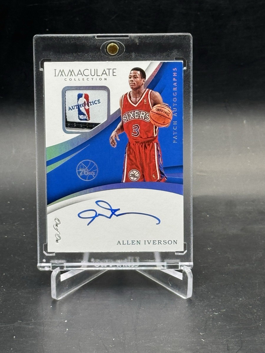2017 Panini Immaculate Allen Iverson Logoman Patch Auto 1/1