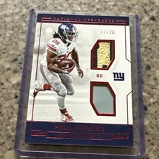 Paul Perkins 2016 National Treasures #21 Red Parallel  17/28 RC 2-Patch Football