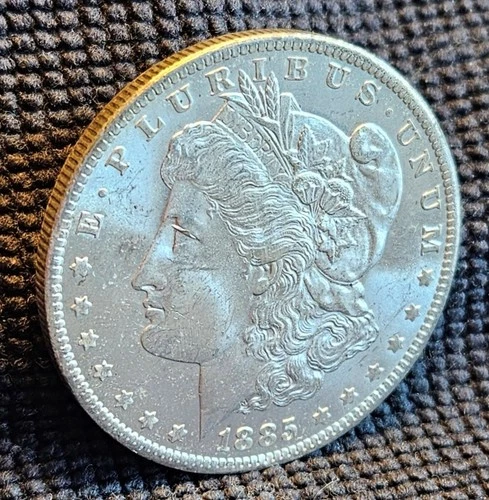 1885 O Morgan Silver Dollar- Fineness .90- BU Condition
