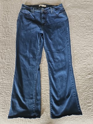 Levis 512 Womens Size 14M Perfectly Slimming Bootcut Pockets Denim Blue Jeans