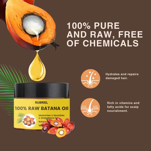 Natürliches Batanaöl für Haarwachstum gesünder dicker voller Anti Haarausfall Creme - Bild 3 von 11