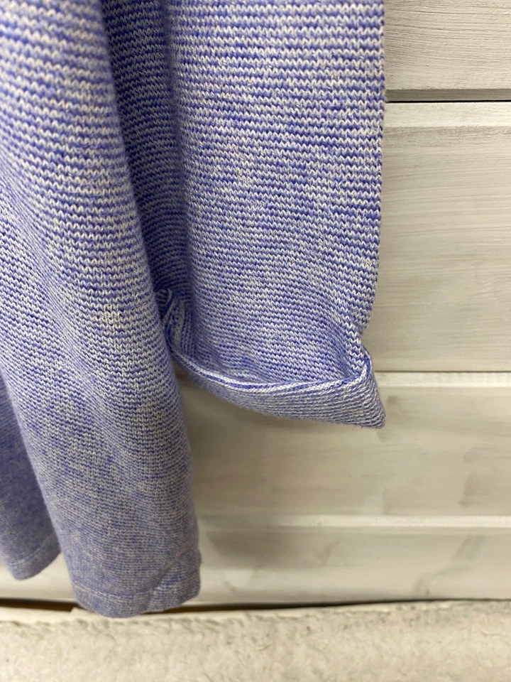 Lands End Jumper top Womens 10-12 Blue 100% Cotton UK Size 10-12 (E22) - Image 4 of 4