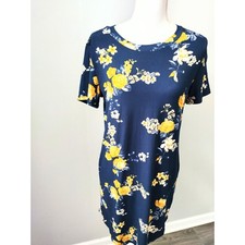 Rue 21 Women Floral Print Short Sleeves Scoop Neck Length Mid-Thigh NWT Dress