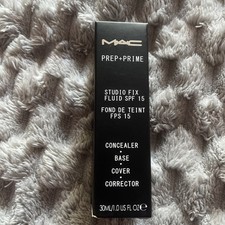 Mac Studio Fix Fluid SPF15 Prep+Prime NC20  Concealer Base Cover Corrector 30ml