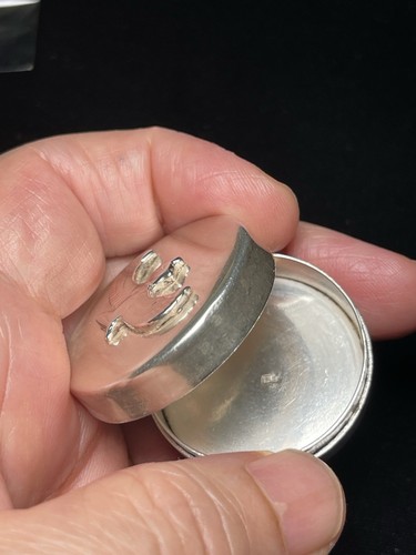 925 Sterling Silver Pill Box Pharaoh Goddess Isis Queen of Egypt - Picture 4 of 9