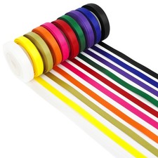 Rainbow Ribbon Set Solid Color Assortment 10 Colors Double Faced Satin Ribbon...