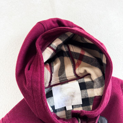 Burberry Children's Mega Check Duffle Coat in Bordeaux 14Y in good