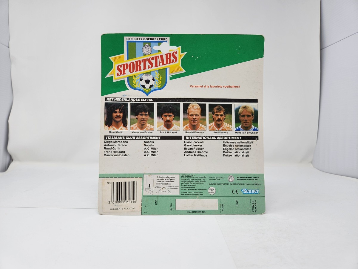 Vintage 1989 Kenner Sportstars Diego Maradona Napoli Figure - MOC