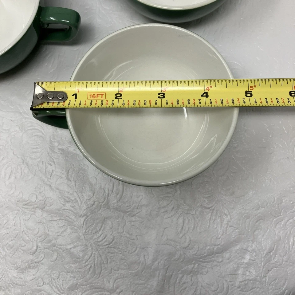 4 tazas de té Taylor Smith Taylor Conversation verde y blanco Foto 4 de 4