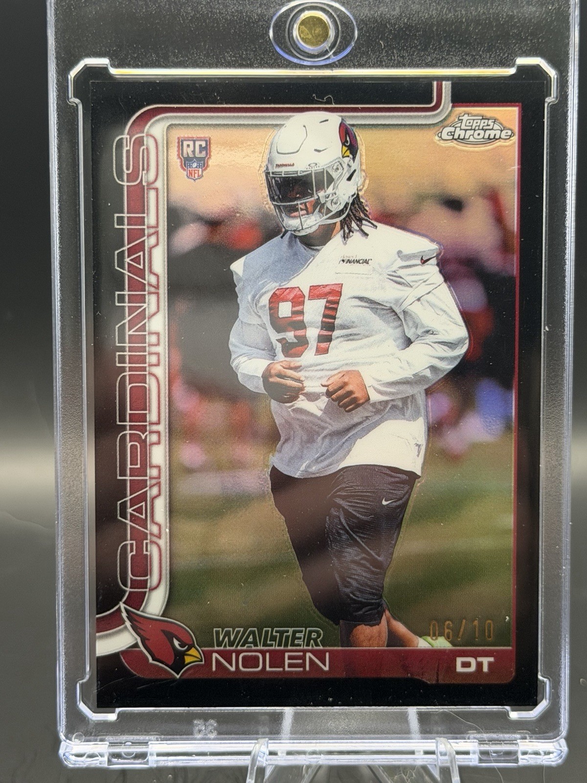 2025 Topps Chrome - Rookies Walter Nolen #365 Black Refractor /10 (RC)