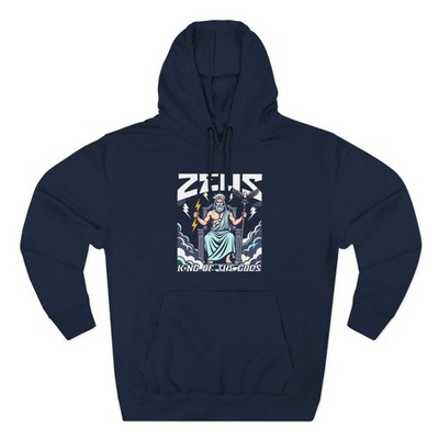 Zeus King of the Gods Hoodie | Greek Mythology Lightning Bolt Pullover V1