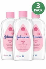 Johnson  s Baby Oil 300ml 3 Pack Hypoallergenic Moisturizing Skin Care