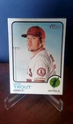 2022 Topps Heritage #100 Mike Trout Base Card Los Angeles Angels