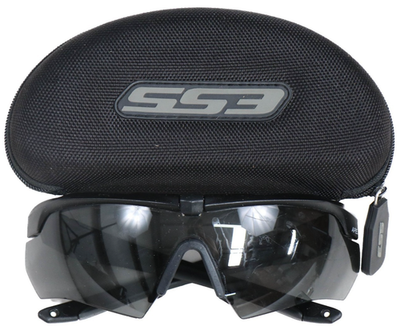 ESS Crossbow Ballistic Glasses Eyepro Black Case +2 Lenses