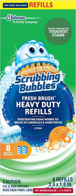 #ad Scrubbing Bubbles Toilet Bowl Wand Cleaner Refills Fresh Brush Heavy Duty Clean $7.11