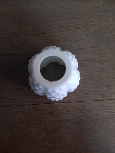 Vintage Hobnail Milk Glass 3" X 2” Small Decorative Votive Candle Shade Vase - Picture 5 of 7