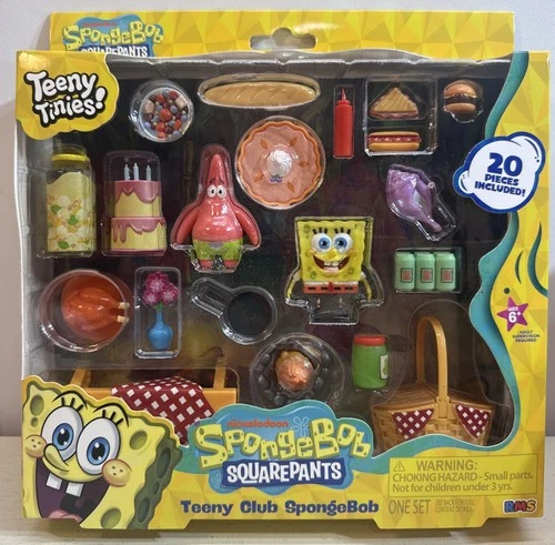 Teeny Tinies SpongeBob Squarpants Teeny CLUB SPONGEBOB Mini Food Playset NEW