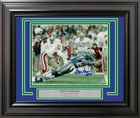 Steve Largent Signed Framed 8x10 Photo Seattle Seahawks "HOF 95" MCS Holo