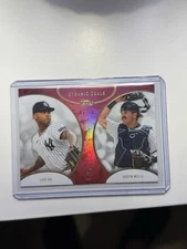 2025 Topps Dynamic Duals Luis Gil & Austin Wells #32 Red /10 Yankees SP