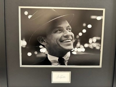 Framed and Signed Photograph of Frank Sinatra