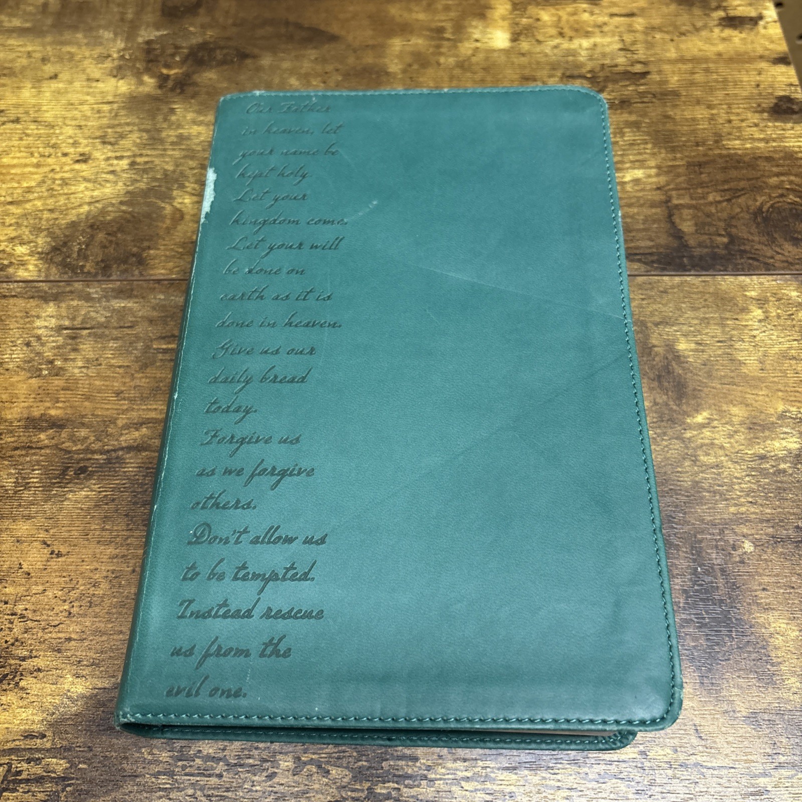Pray The Scriptures Bible Teal Duravella By Kevin Johnson (2012, Imitation...