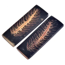 Custom Made Stabilized Pine Cones Resin Pair Scales For Knife Making Handle 2958