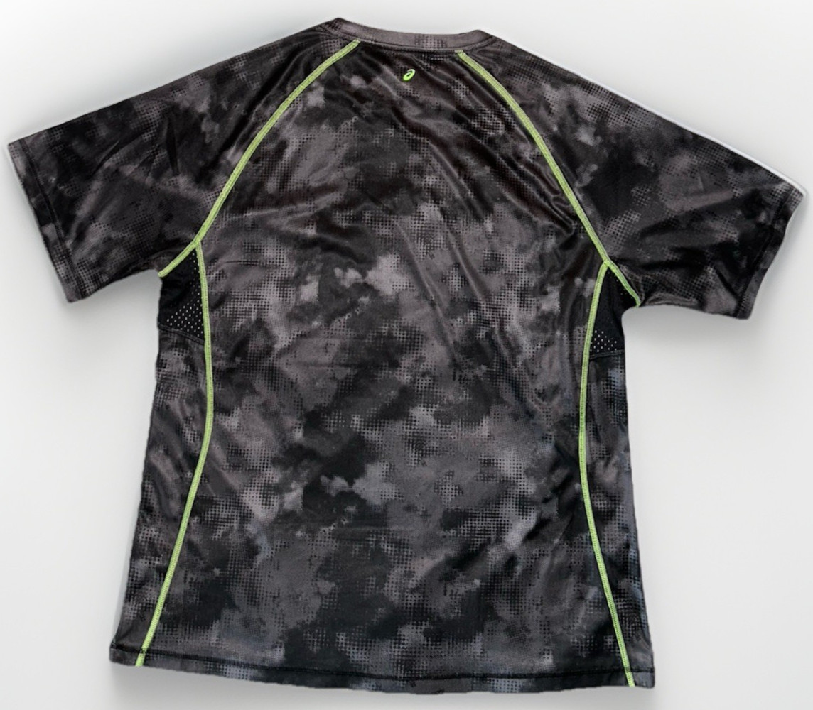 ASICS Running Performance Black Camo Pattern Shir… - image 2