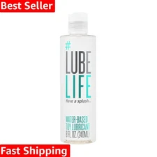 Travel Size Water Based Lube - Toy-Safe Personal Lubricant 8 Fl Oz, Non-Staining