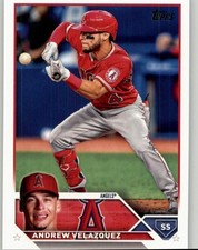 2023 Topps Andrew Velazquez #605 Los Angeles Angels