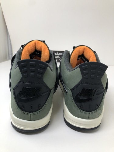 Jordan Undefeated 4 Nike Uomo Taglia 10.5 Undftd IB1519-200 Verde Nero Arancione DS - Foto 11 di 20