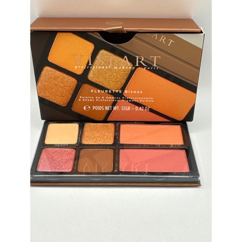 Viseart Leurette BISOUS 6 Shades Face & Eye Shadow Travel size Palette BNIB