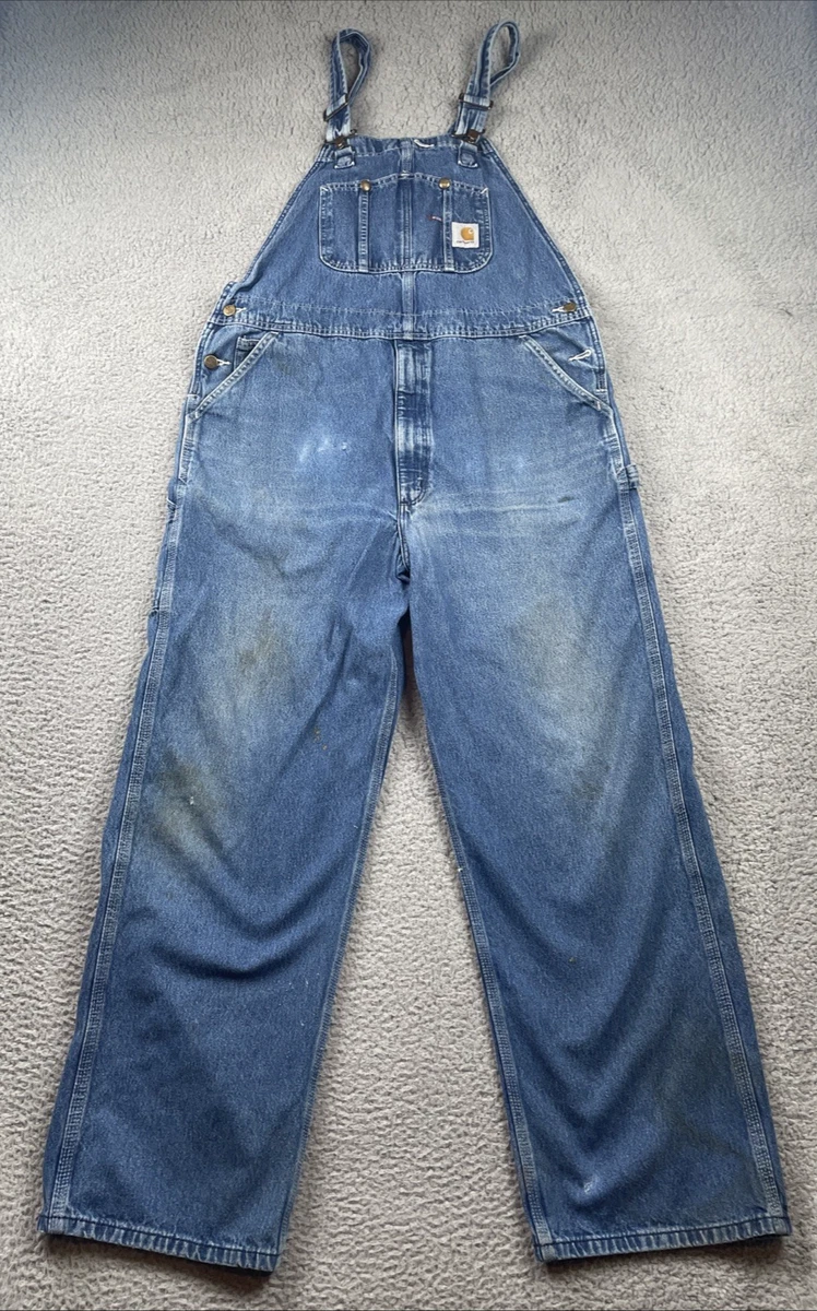 usa製 carhartt denim overall Carhartt Denim Uniform & Work Coveralls & Jumpsuits for sale | eBay