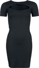 RED by EMP Damen schwarzes kurzes Kleid mit Cut-Out-Ausschnitt