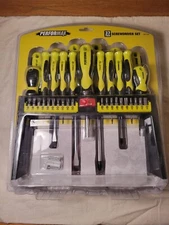NEW Performax 37 Piece Screwdriver Set Including Holder For Wall & Tabletop 